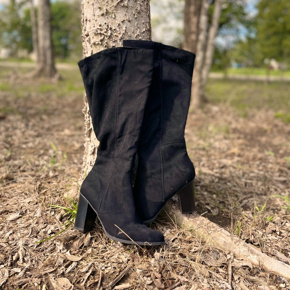 Black Knee-High Boots